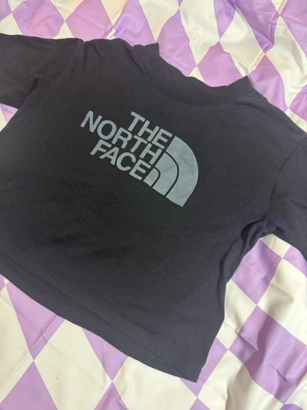 The North Face Women's Half Dome Logo Cropped T-Shirt Size Small - Picture 4 of 7